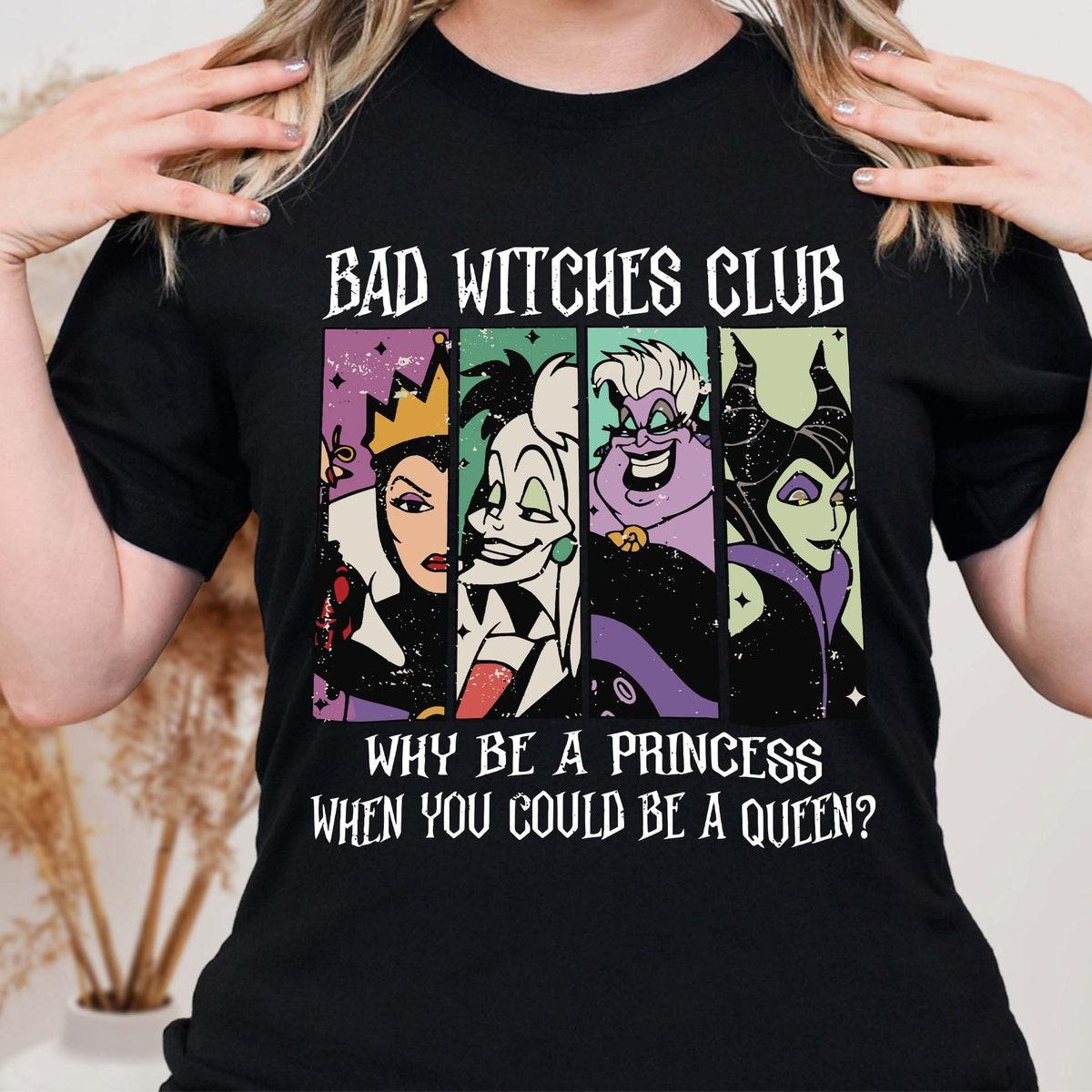 Disney Bad Witches Club Halloween Evil Characters Shirt 4