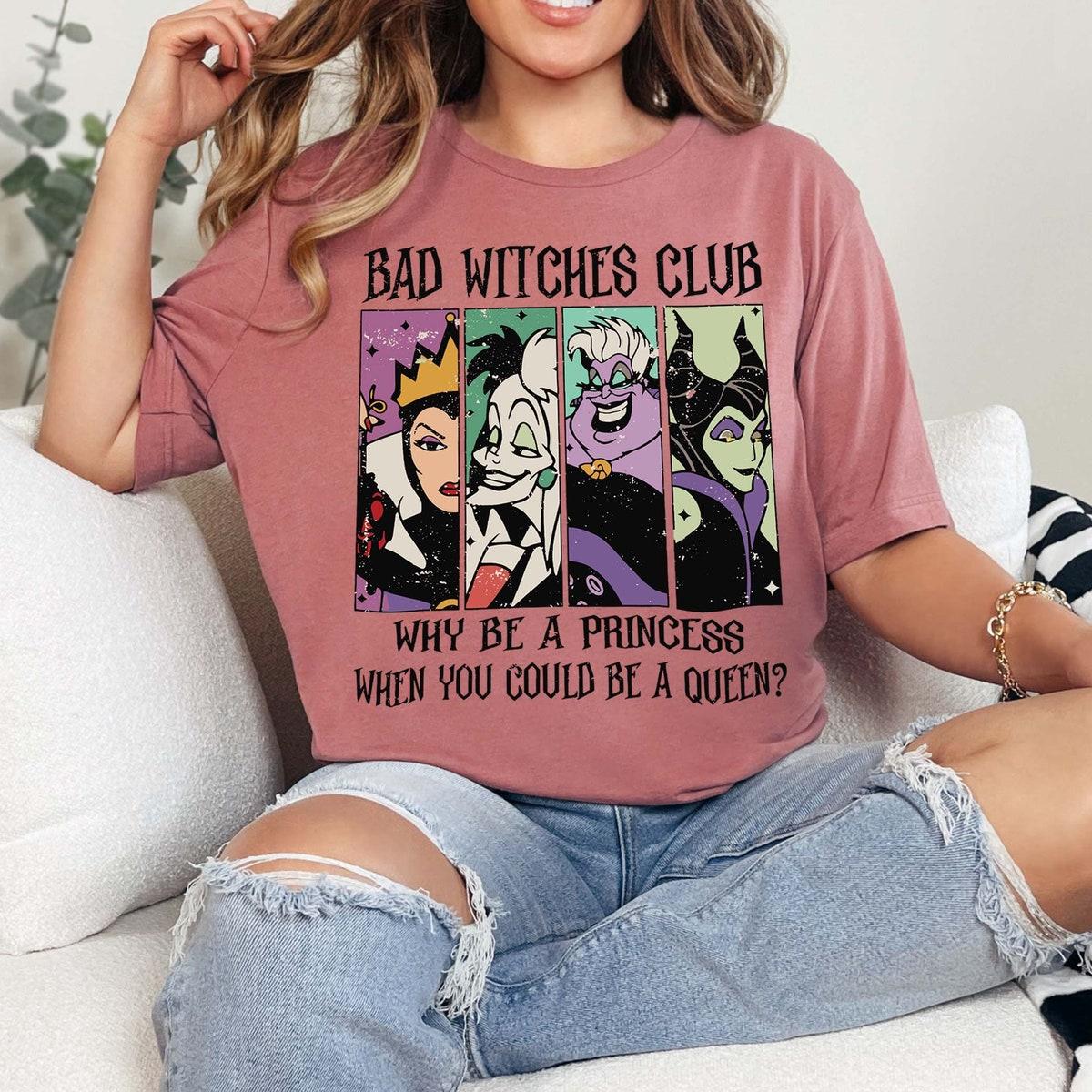 Disney Bad Witches Club Halloween Evil Characters Shirt 5