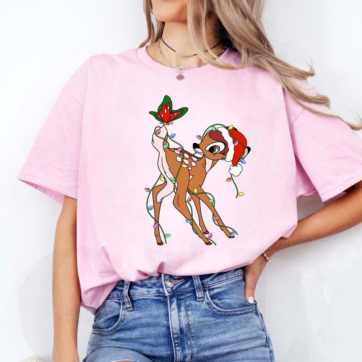 Disney Bambi Christmas Lights Shirt 1