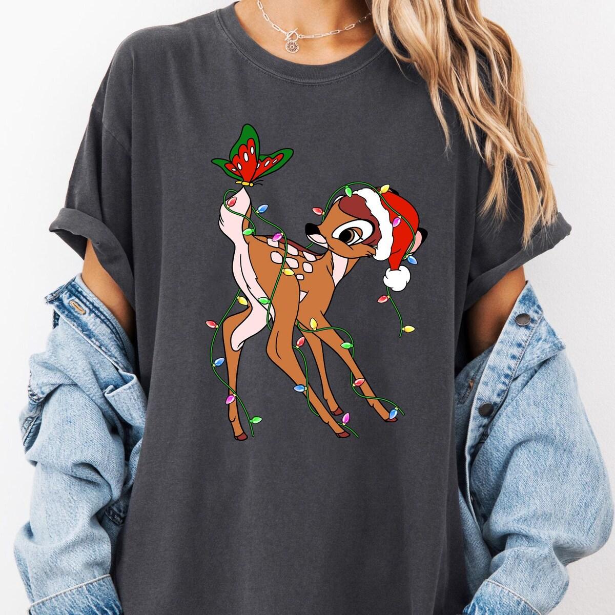 Disney Bambi Christmas Lights Shirt 2