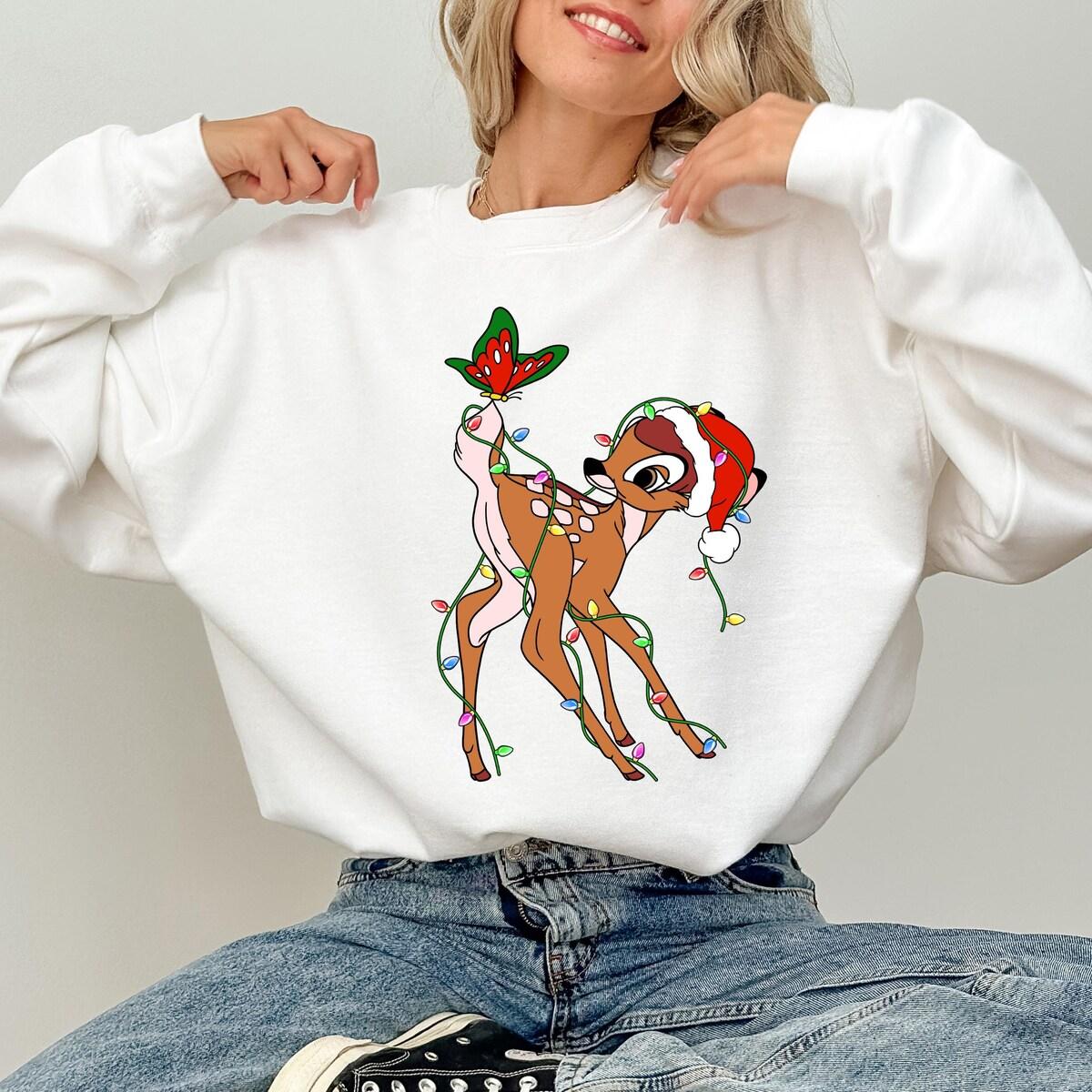 Disney Bambi Christmas Lights Shirt 3