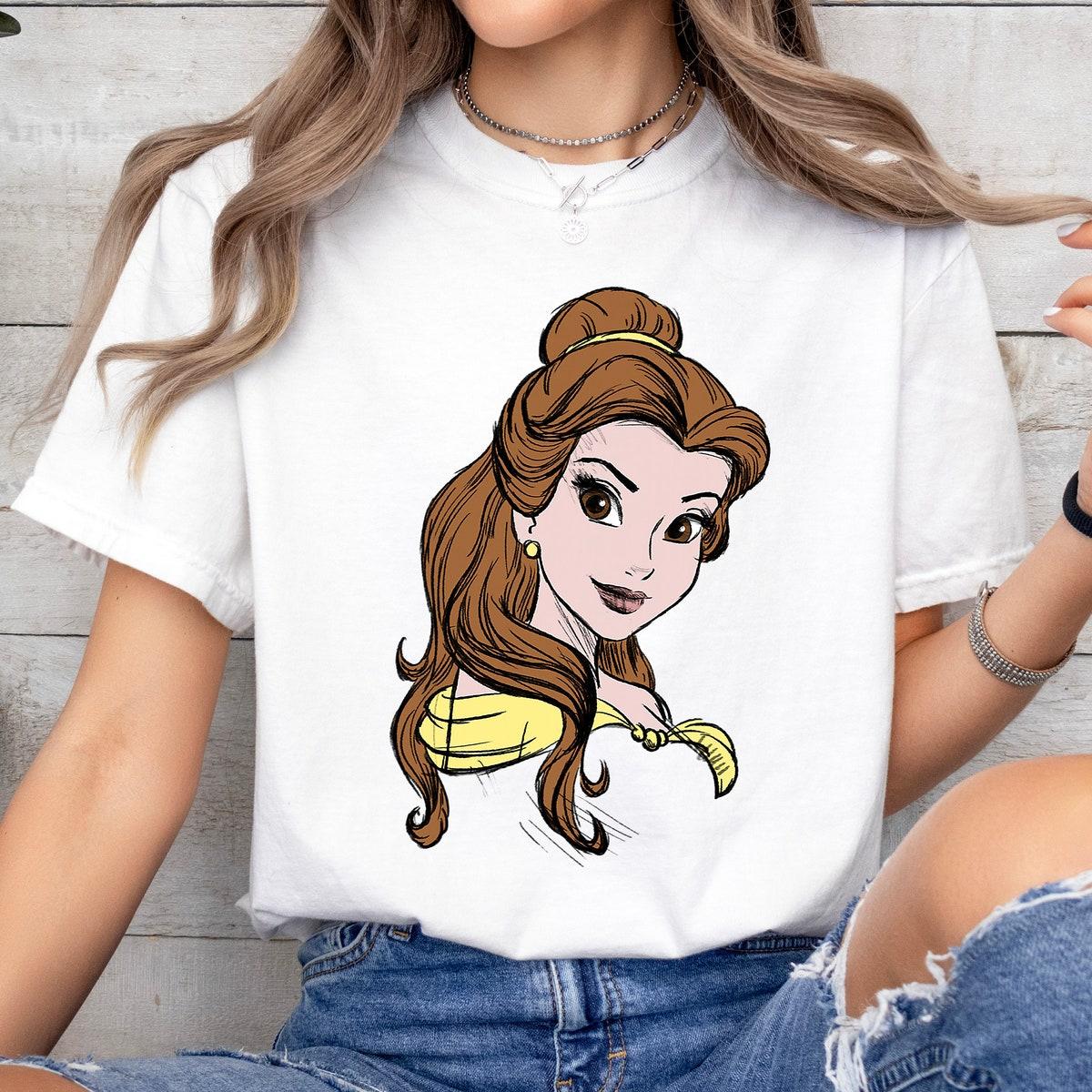 Disney Beauty And The Beast Belle Ballgown Portrait Shirt 2