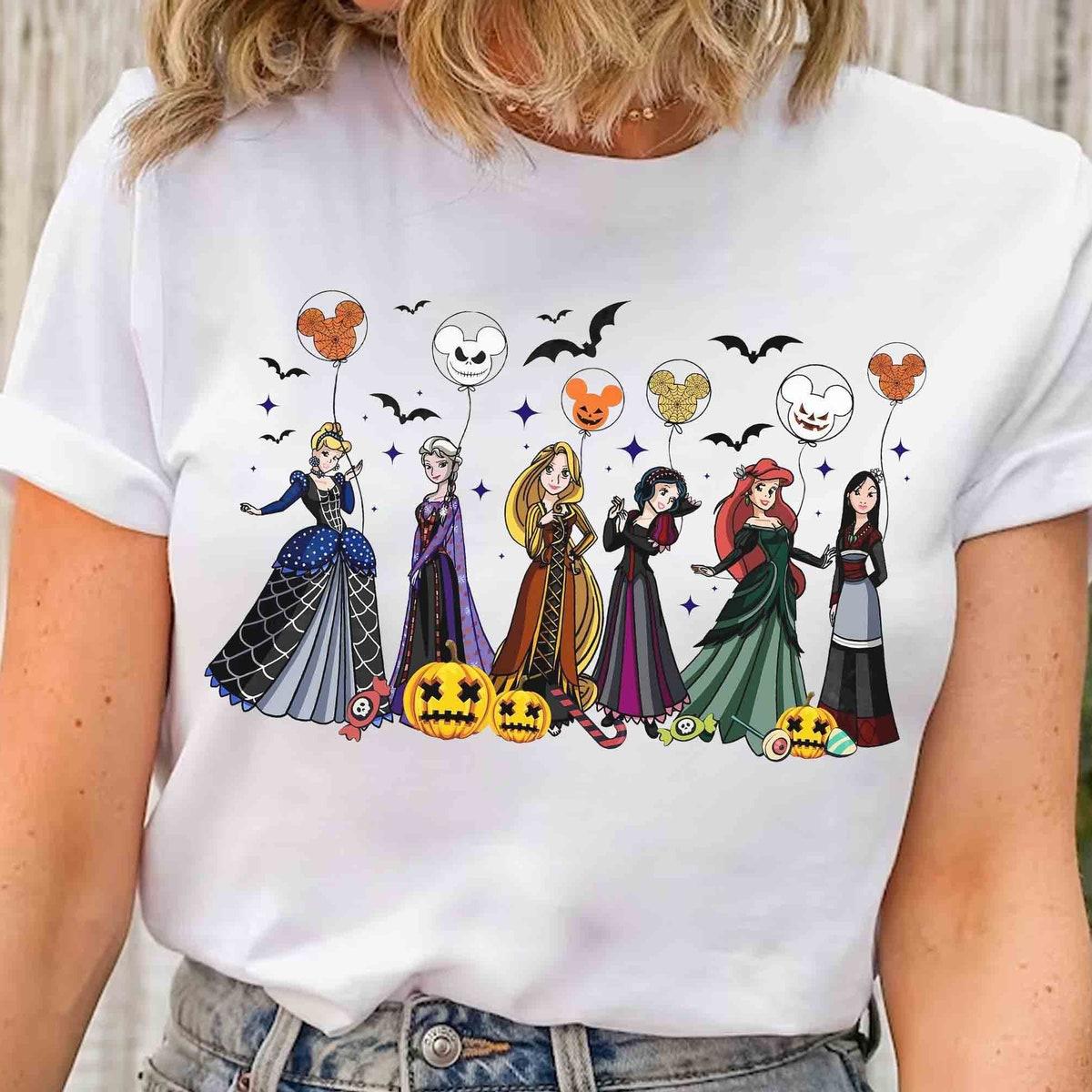 Disney Belle Ariel Jasmine Cinderella Witch Shirt 1