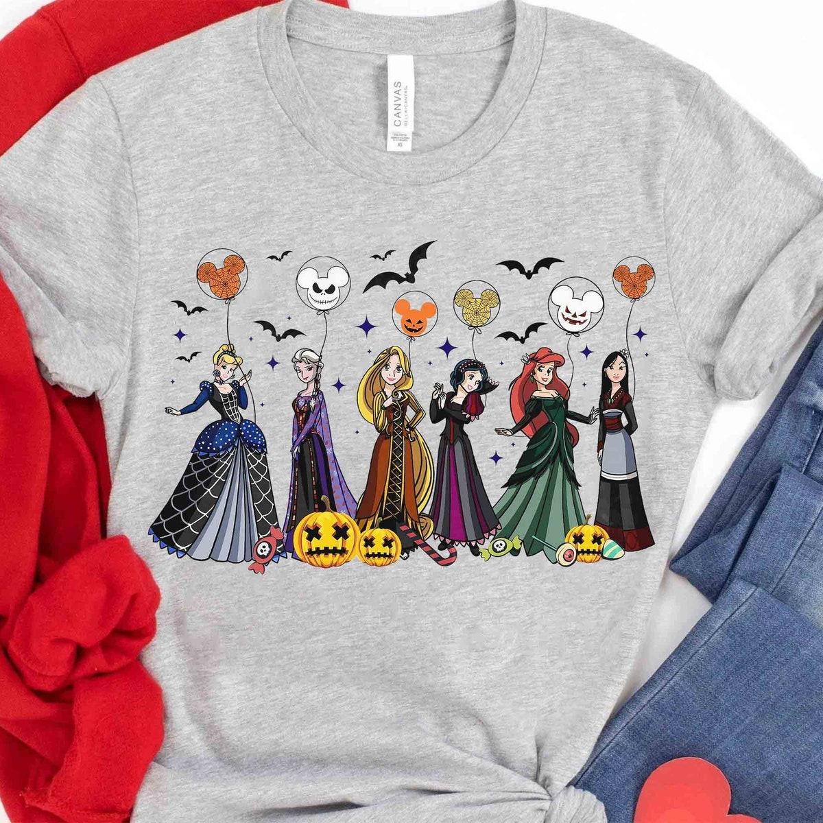 Disney Belle Ariel Jasmine Cinderella Witch Shirt 2