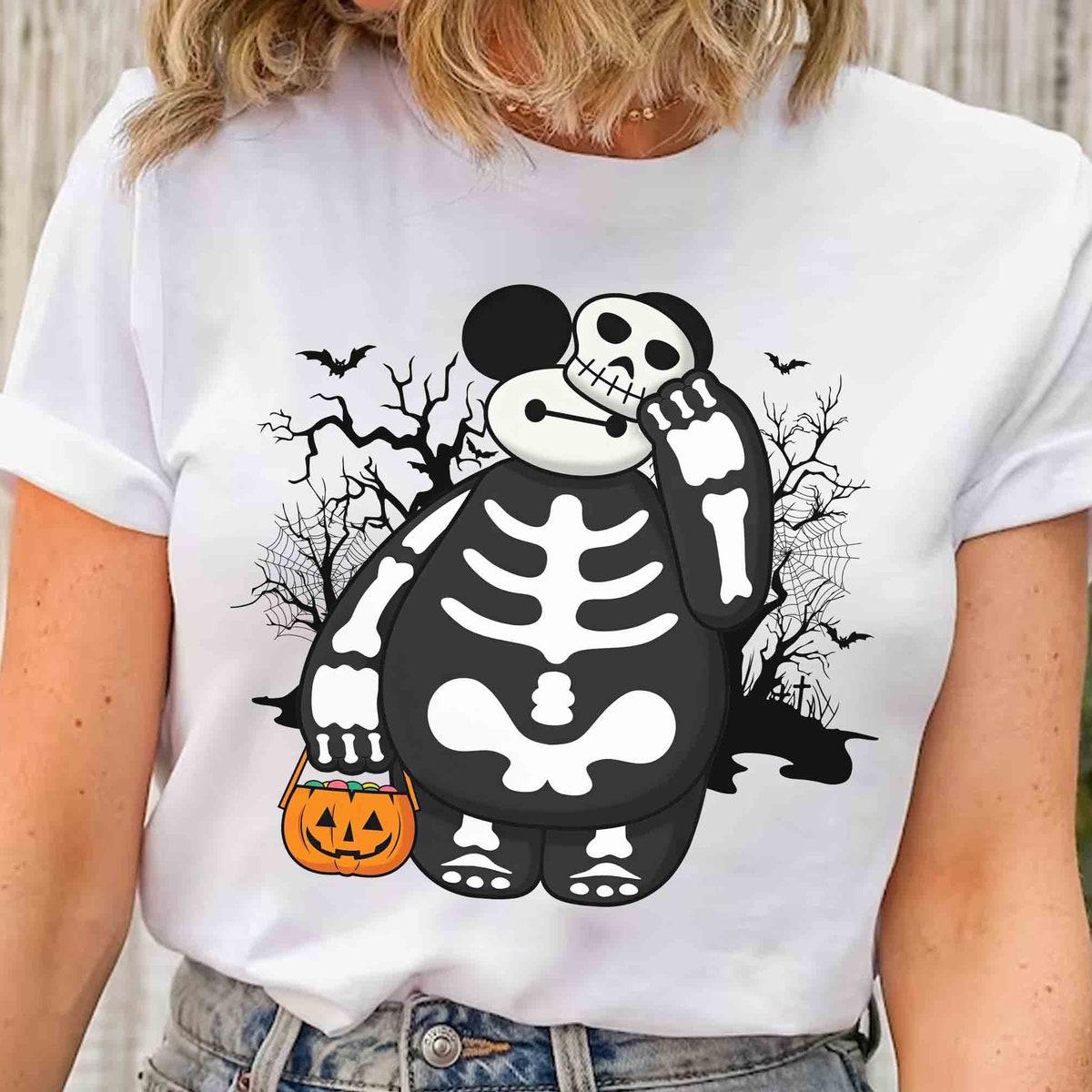 Disney Big Hero 6 Baymax Skeleton Halloween Shirt 1