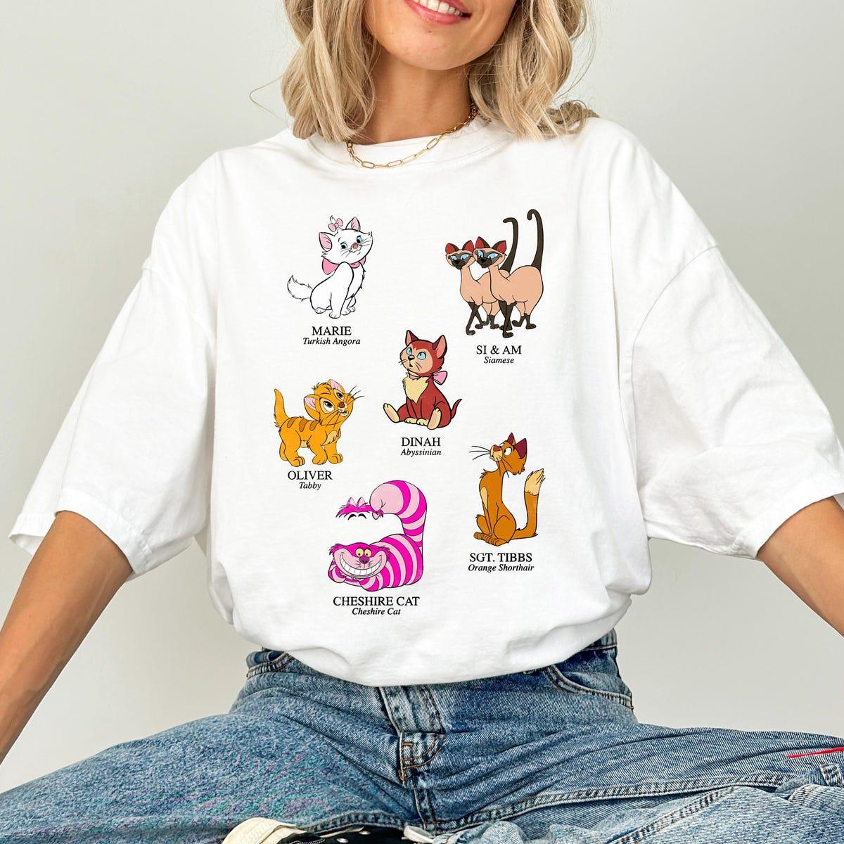 Disney Cat Names And Breeds Shirt 2