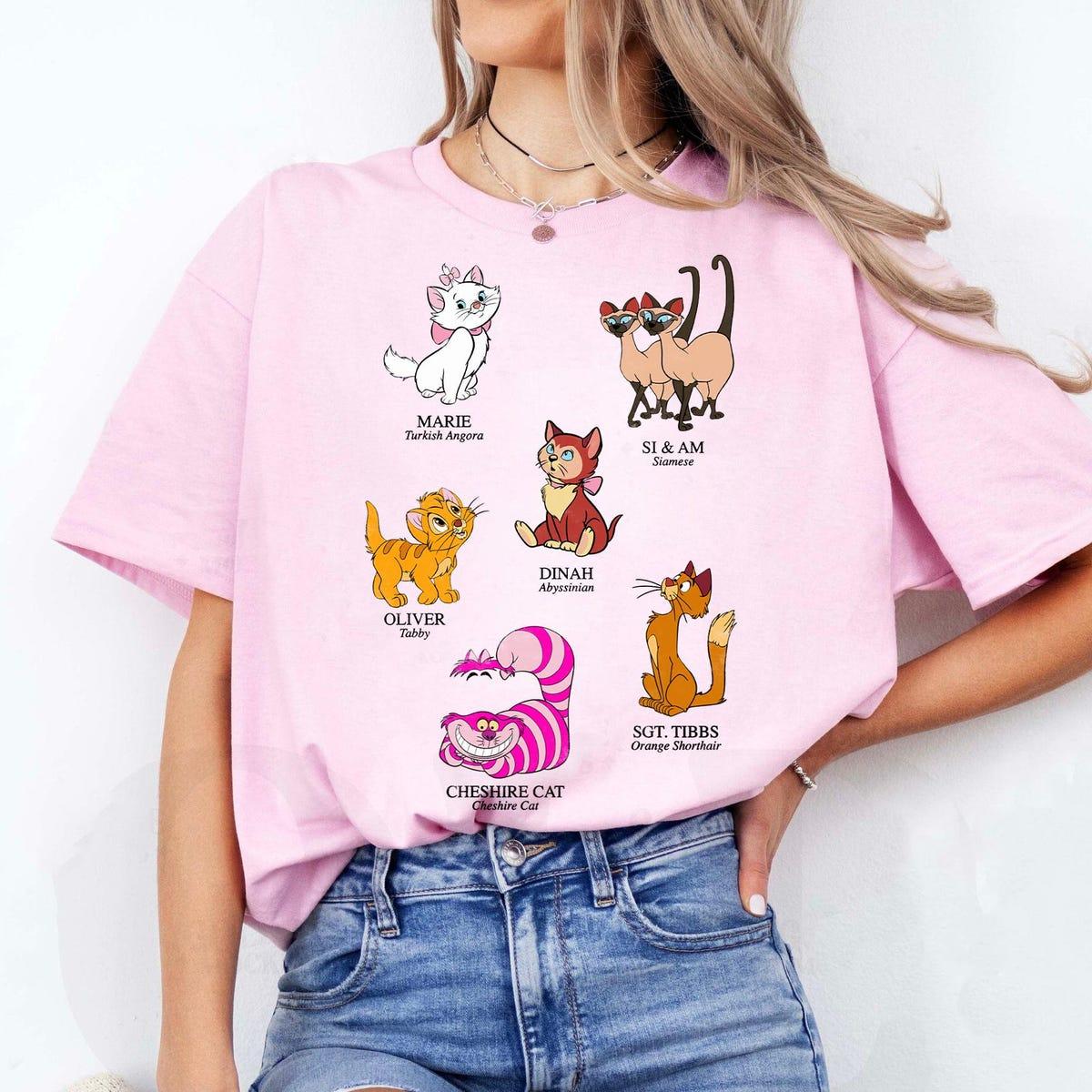 Disney Cat Names And Breeds Shirt 3