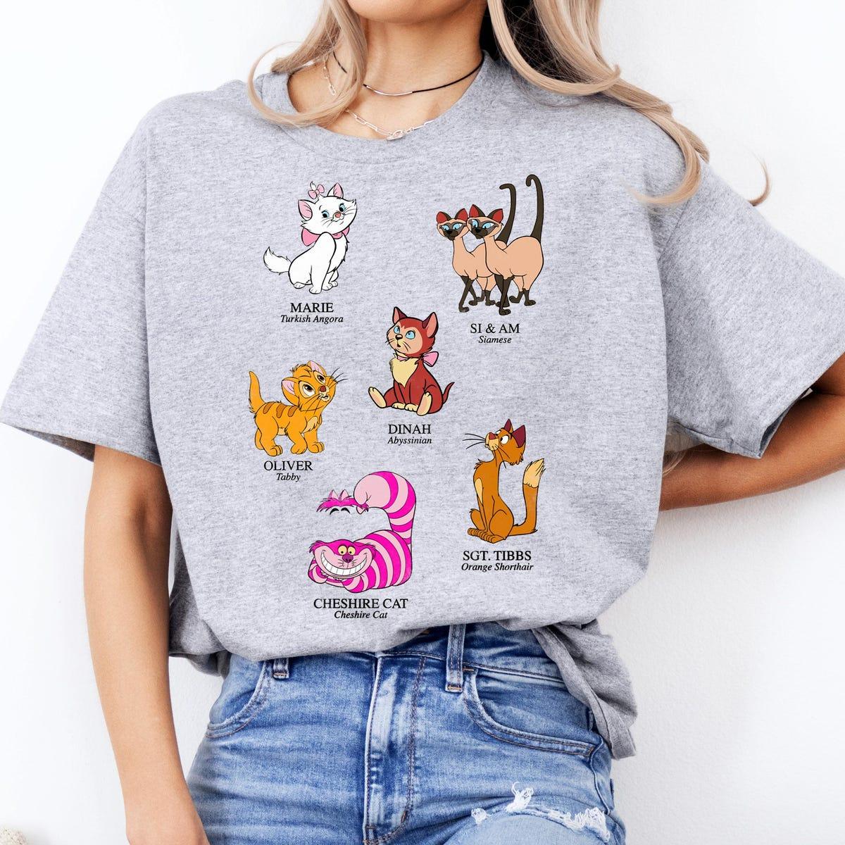 Disney Cat Names And Breeds Shirt 4