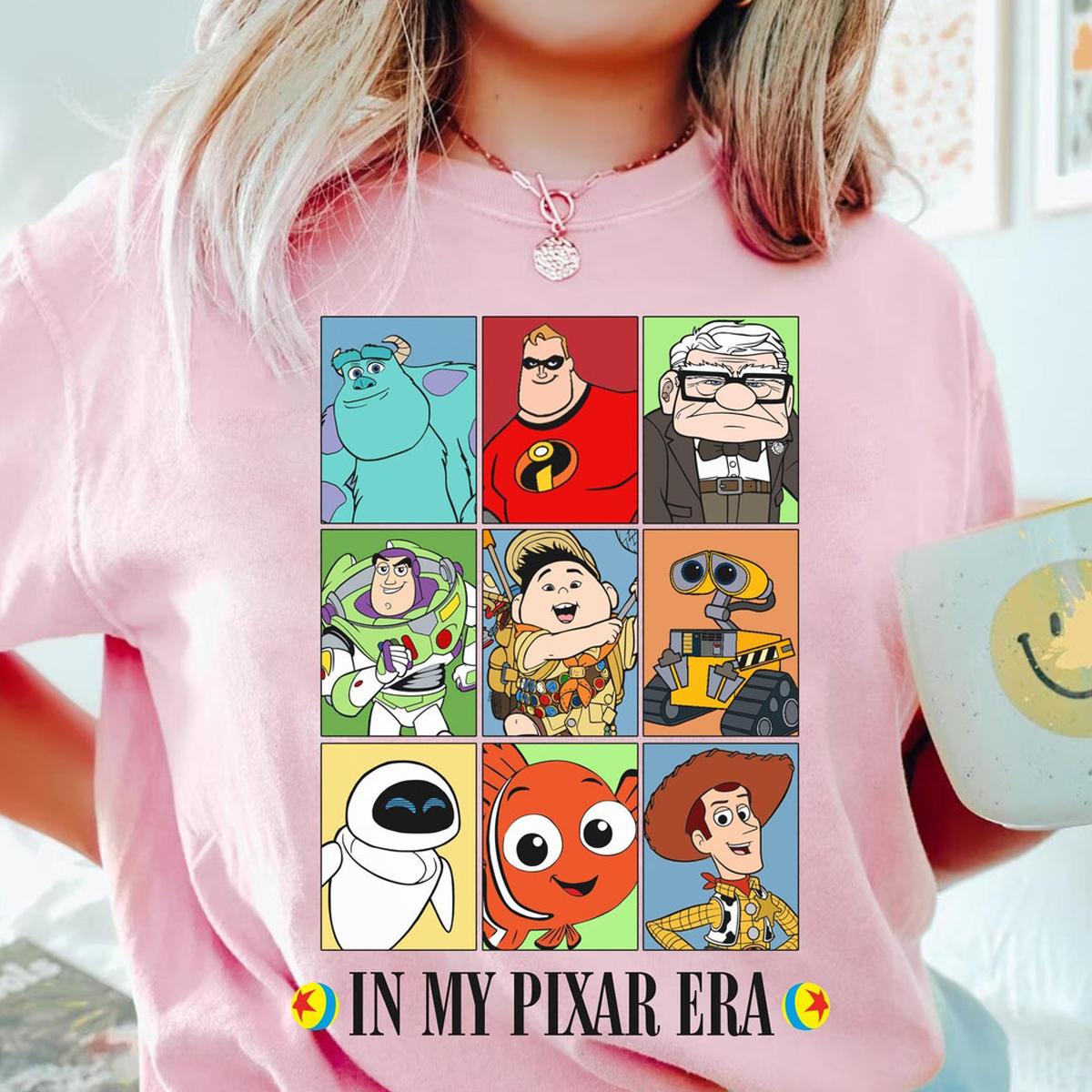 Disney Characters In My Pixar Era Shirt 4