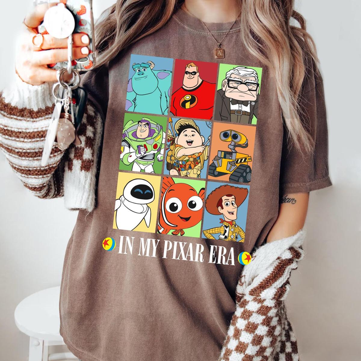 Disney Characters In My Pixar Era Shirt 6