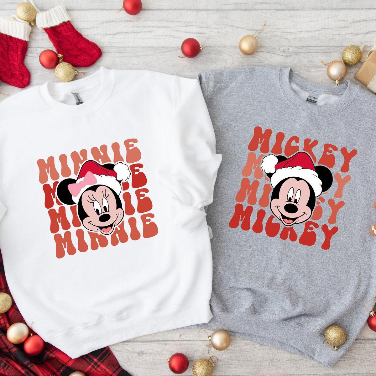 Disney Christmas Mickey Minnie Family Shirt 1