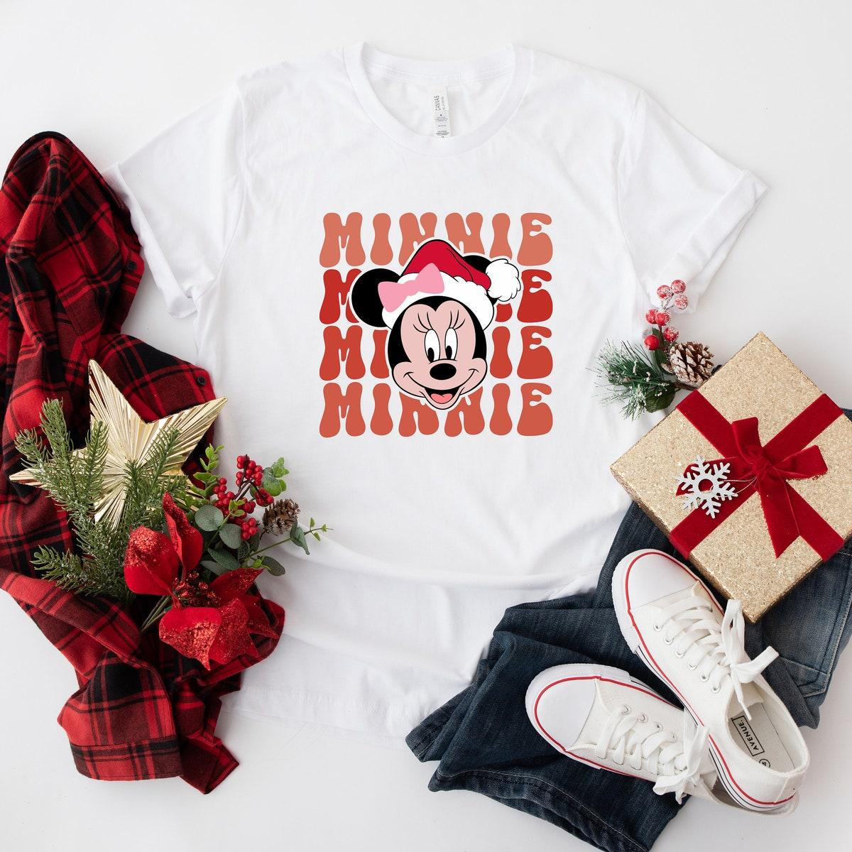 Disney Christmas Mickey Minnie Family Shirt 4