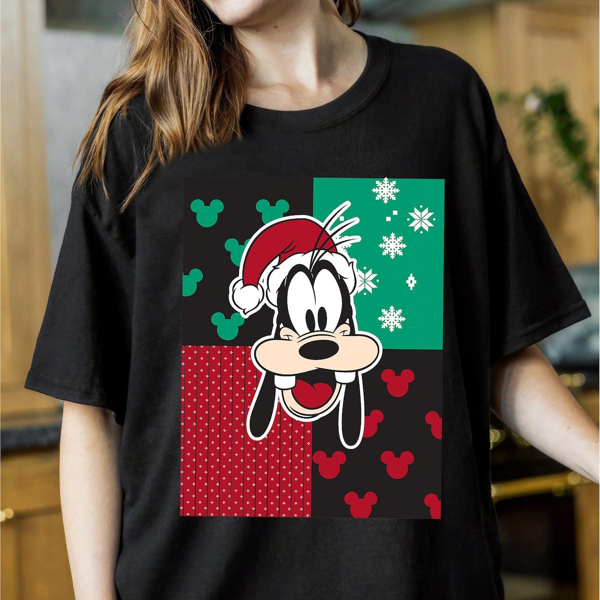 Disney Christmas Santa Goofy Classic Portrait Shirt 1