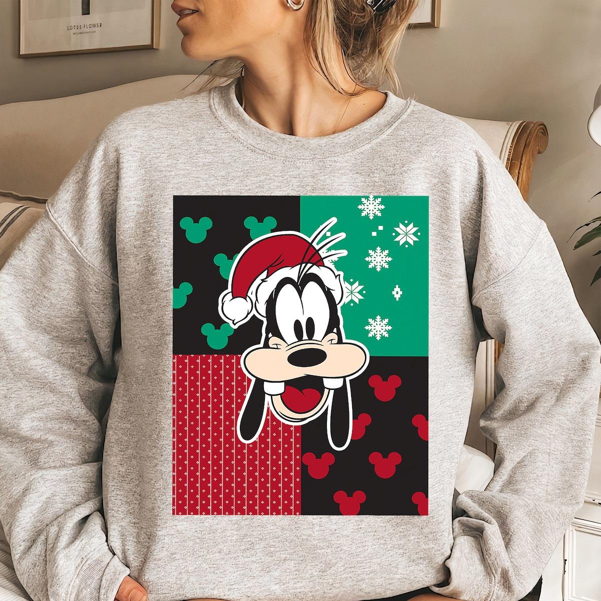 Disney Christmas Santa Goofy Classic Portrait Shirt 3