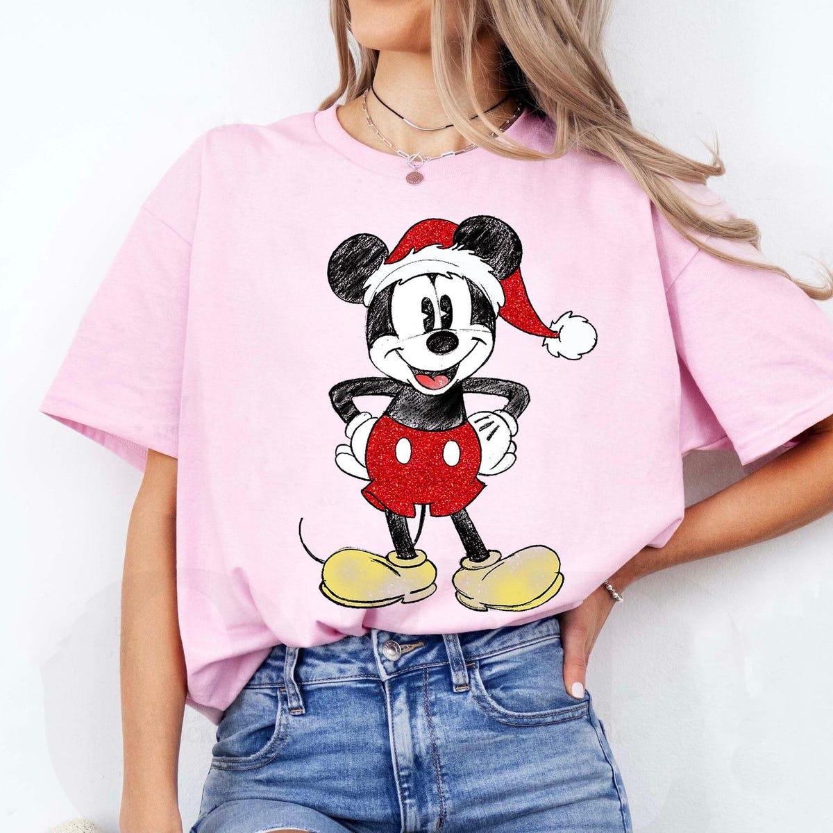 Disney Christmas Santa Mickey Mouse Classic Pose Shirt 2