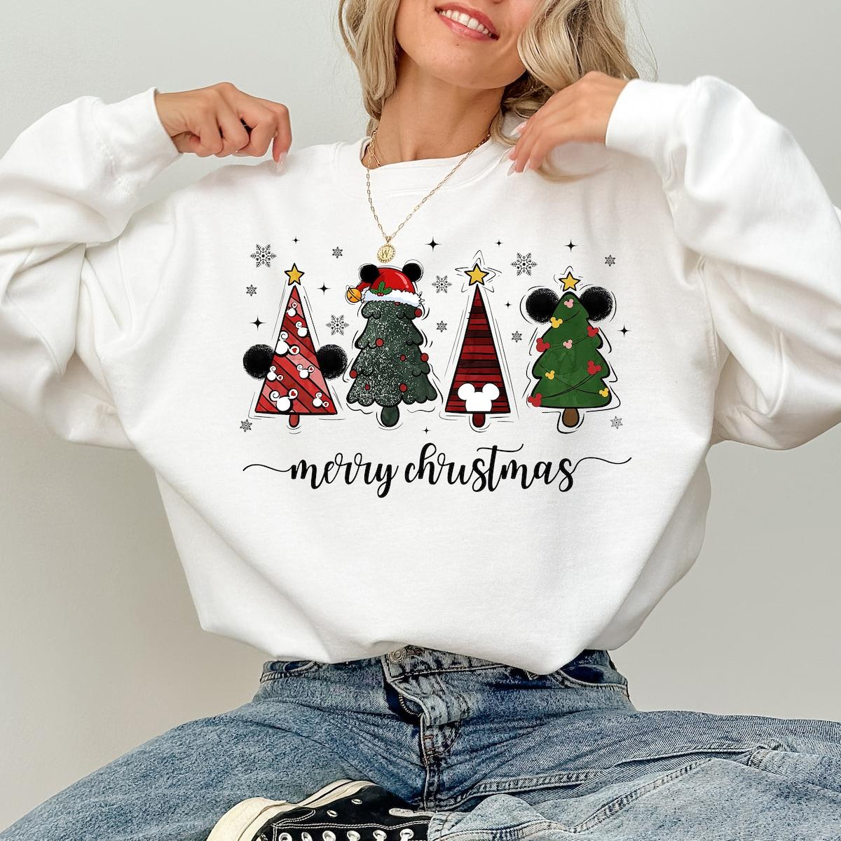 Disney Christmas Tree Mickey Ears Shirt 3