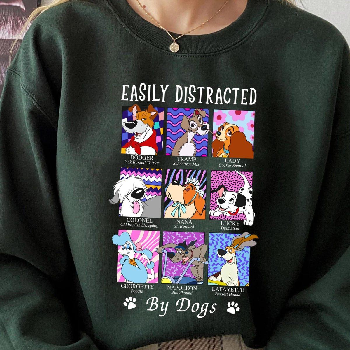 Disney Dogs Easily Distracted By Dogs Shirt 5