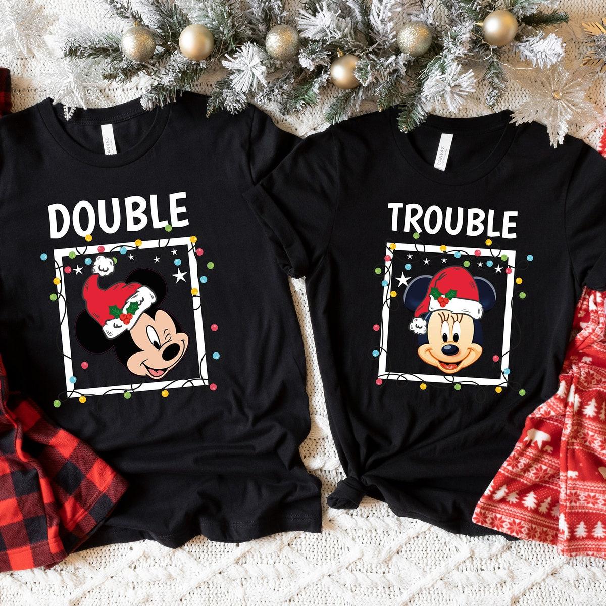 Disney Double Trouble Xmas Couple Christmas Shirt 3