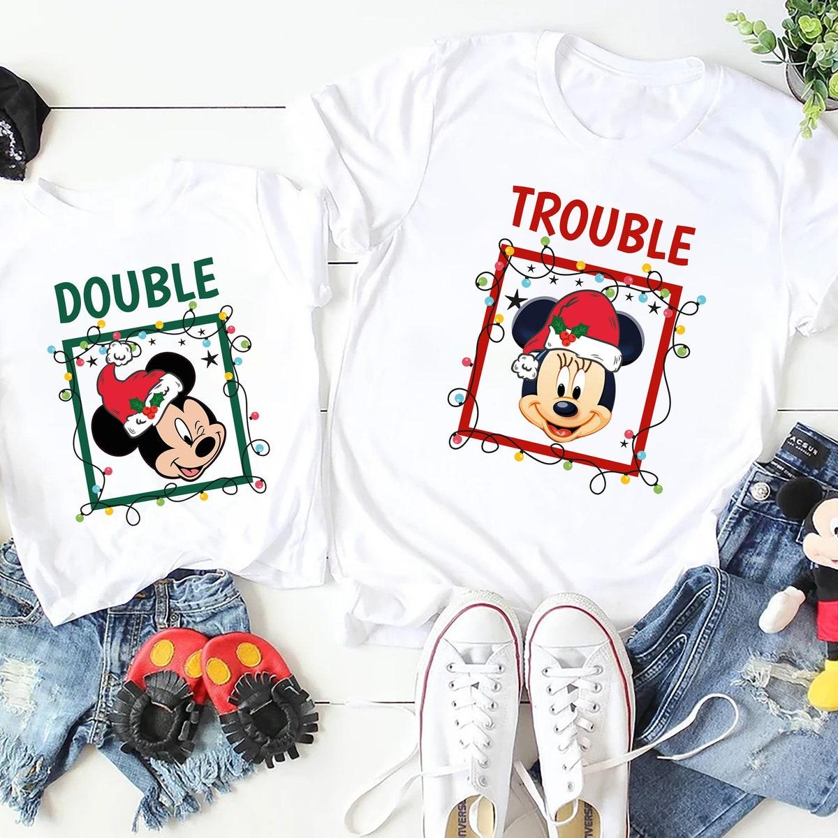 Disney Double Trouble Xmas Couple Christmas Shirt 4