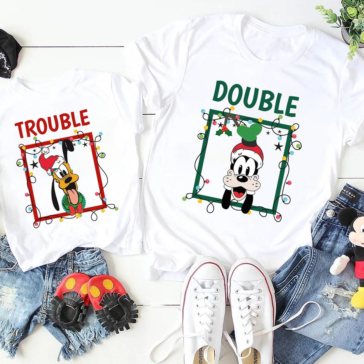 Disney Double Trouble Xmas Couple Christmas Shirt 5