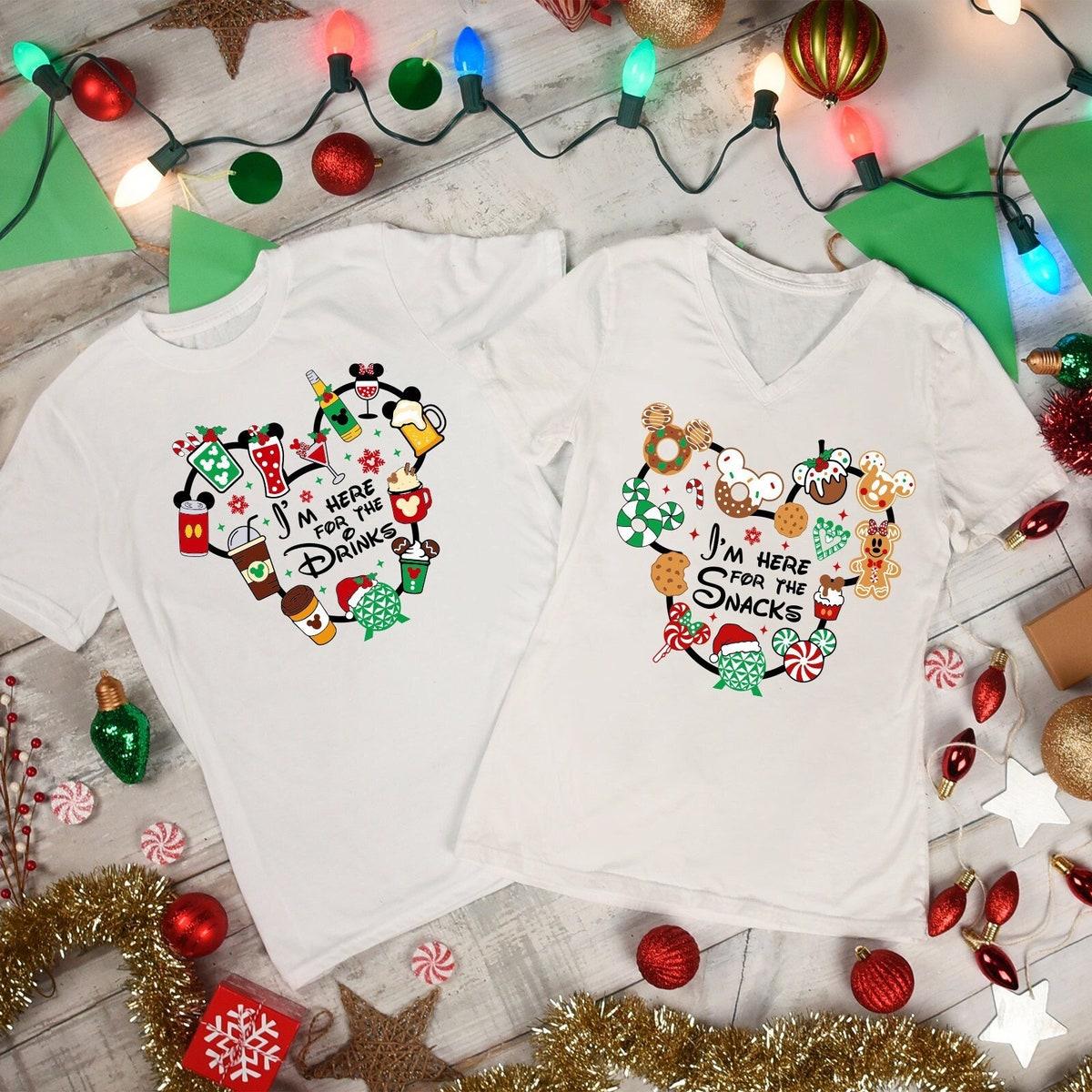 Disney Drinks Christmas Shirt 1