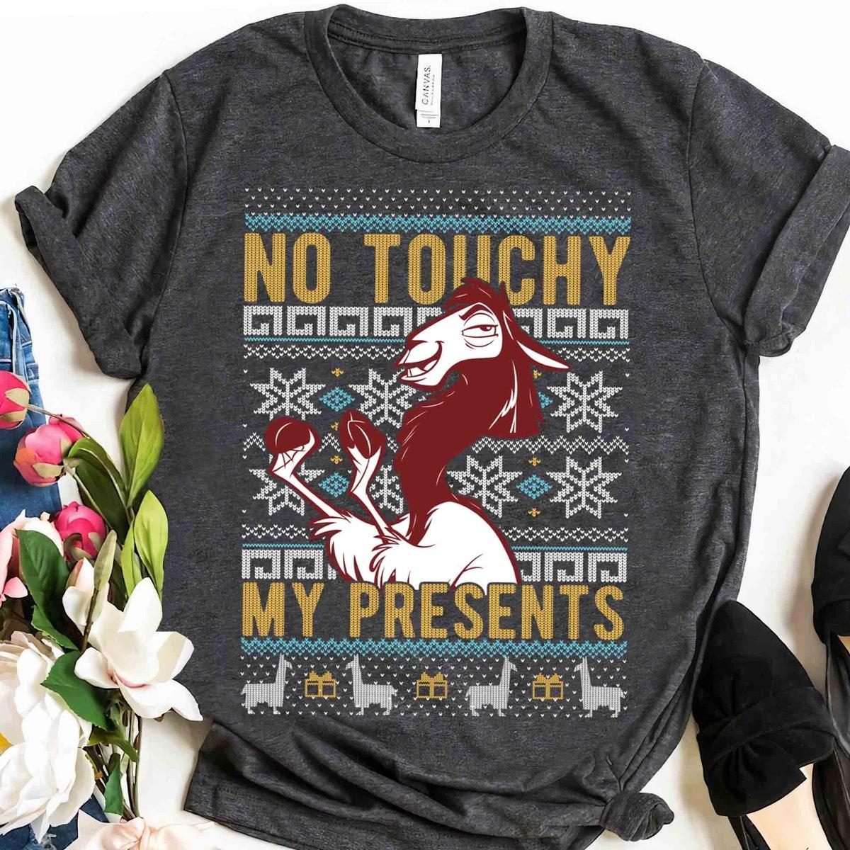 Disney Emperor's New Groove Kuzco No Touchy Ugly Christmas Shirt 2