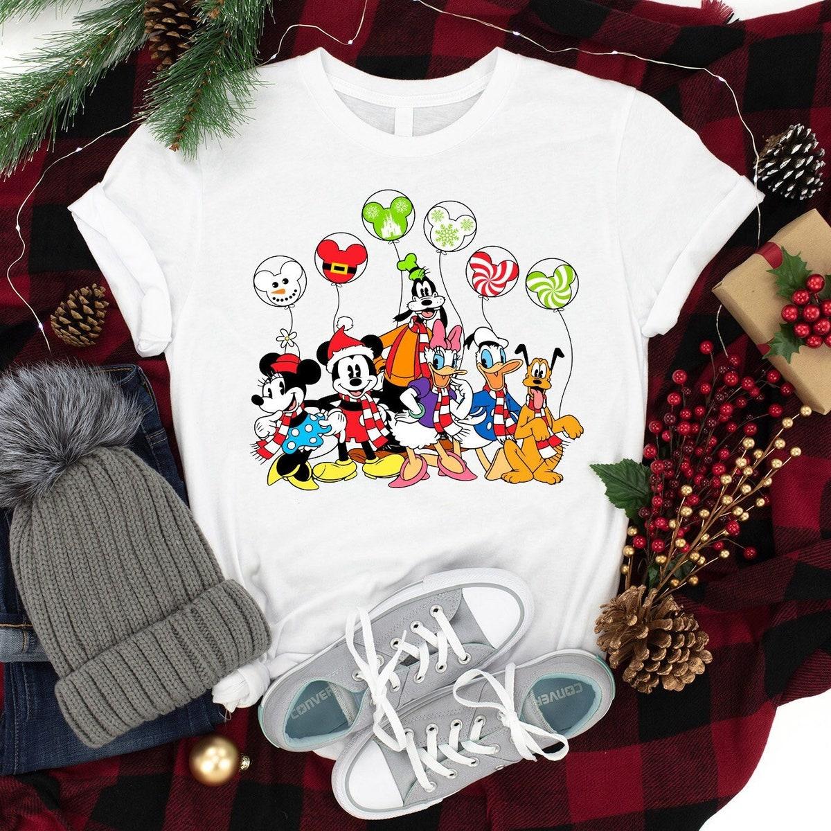 Disney Friends Mickey Mouse Xmas Shirt 1