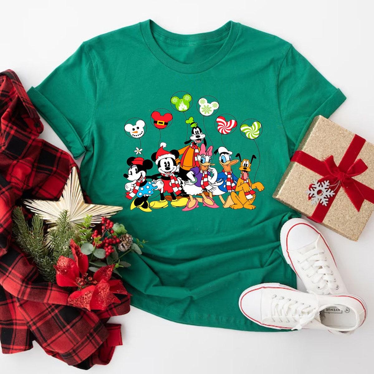 Disney Friends Mickey Mouse Xmas Shirt 2