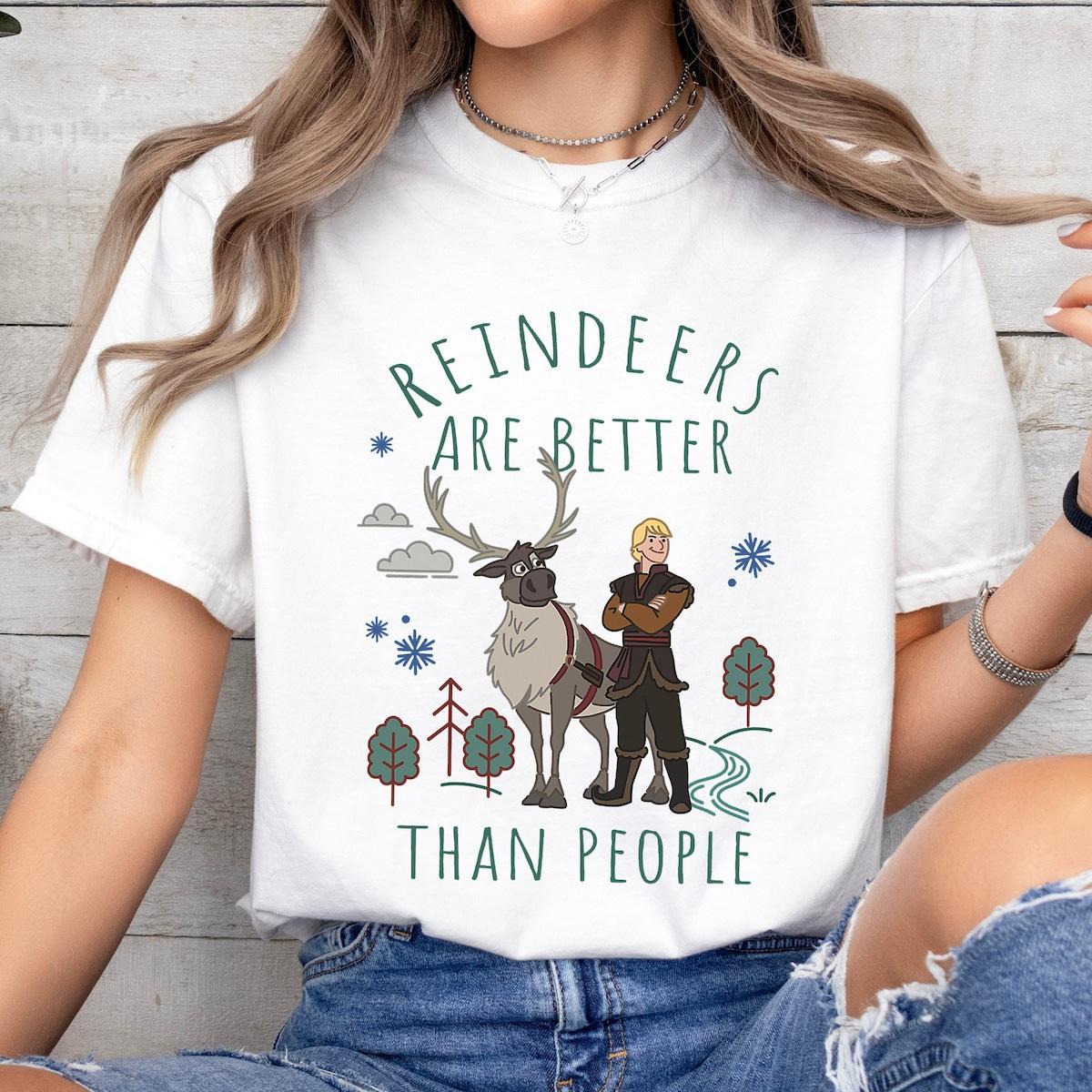 Disney Frozen Kristoff And Sven Reindeers Are Better Shirt 1