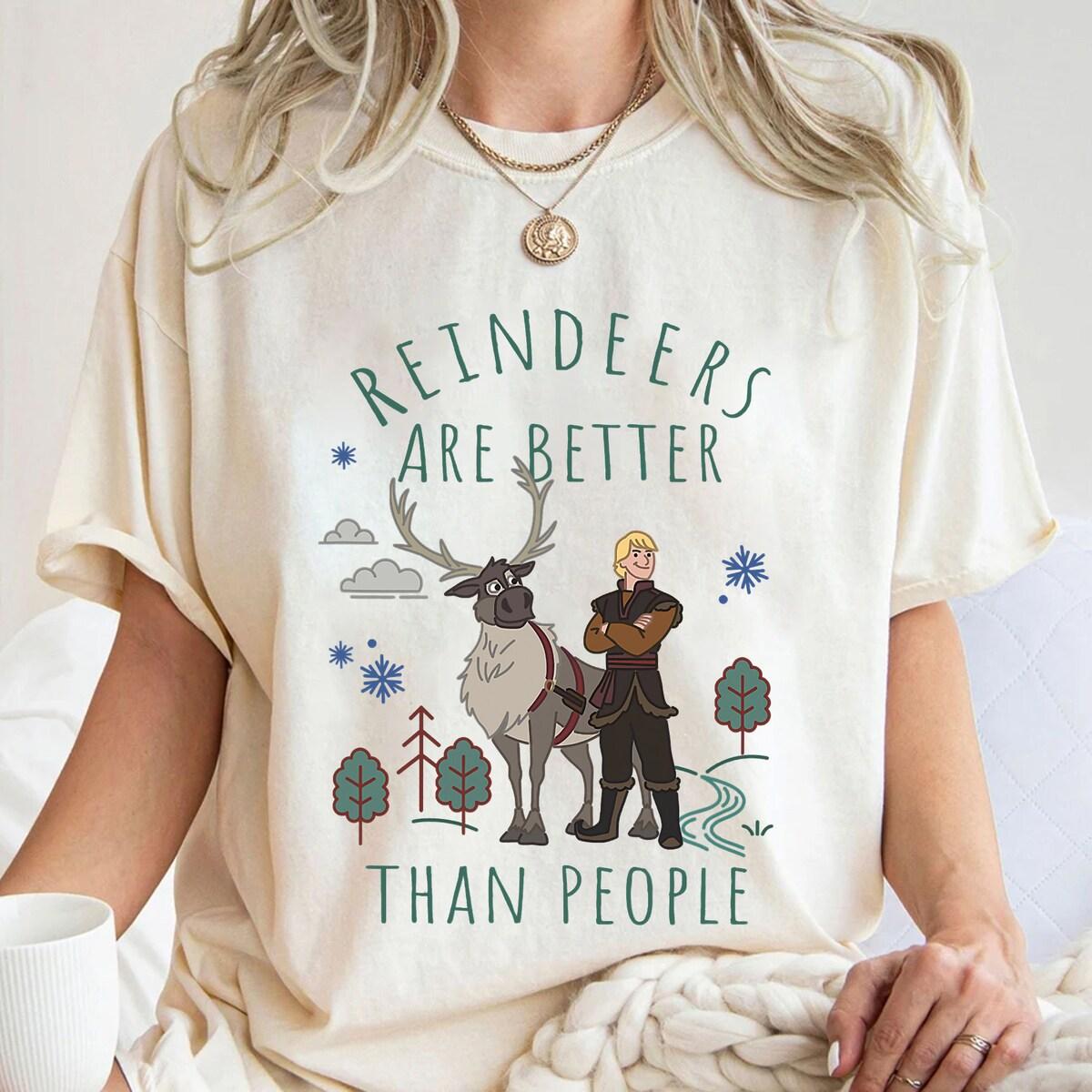 Disney Frozen Kristoff And Sven Reindeers Are Better Shirt 2