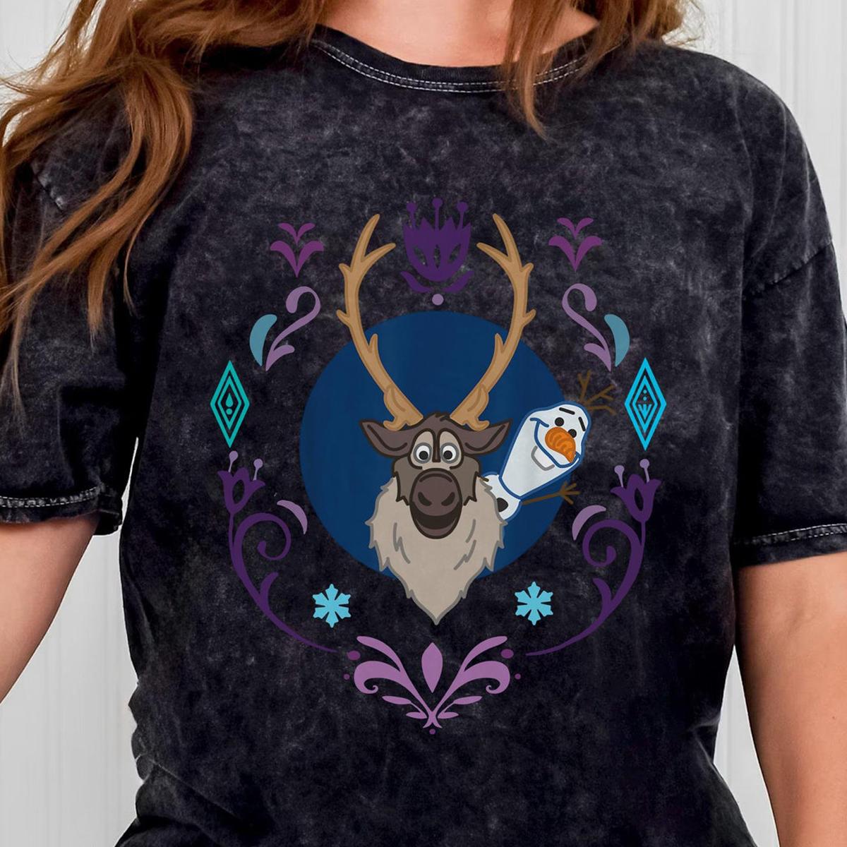 Disney Frozen Olaf Snowman And Sven Reindeer Shirt 5