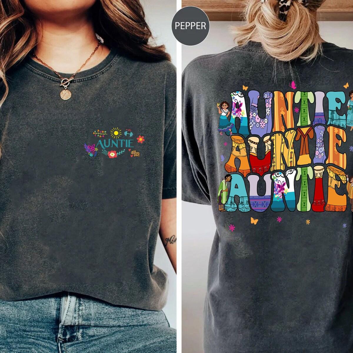 Disney Groovy Encanto Auntie Best Aunt Shirt 2