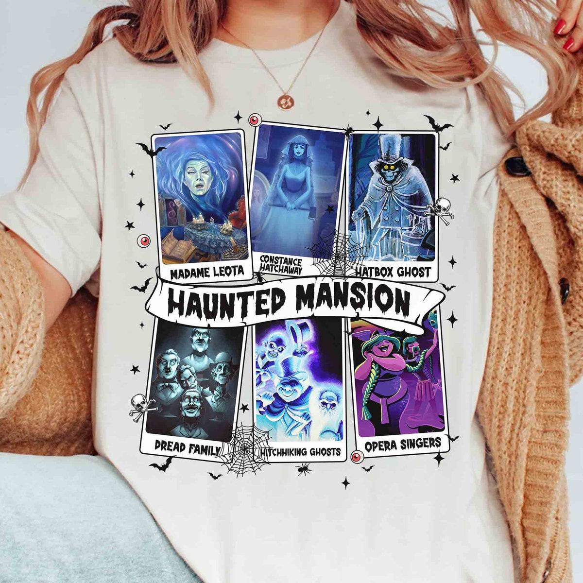 Disney Hitchhiking Ghosts Madame Leota Hatbox Ghost Shirt 1