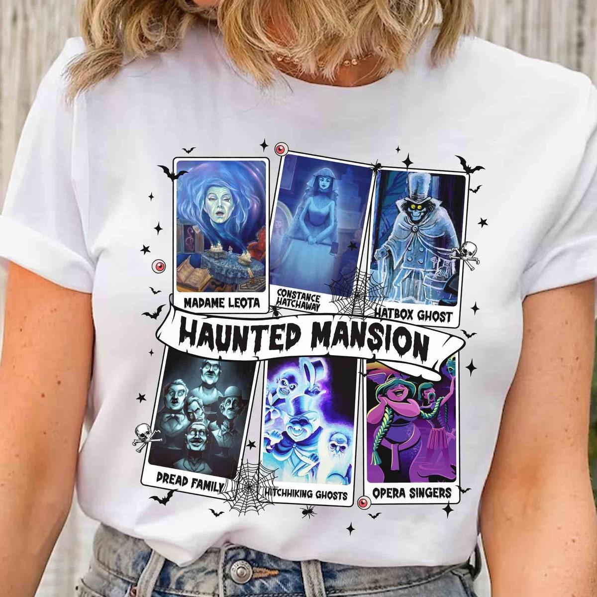 Disney Hitchhiking Ghosts Madame Leota Hatbox Ghost Shirt 2