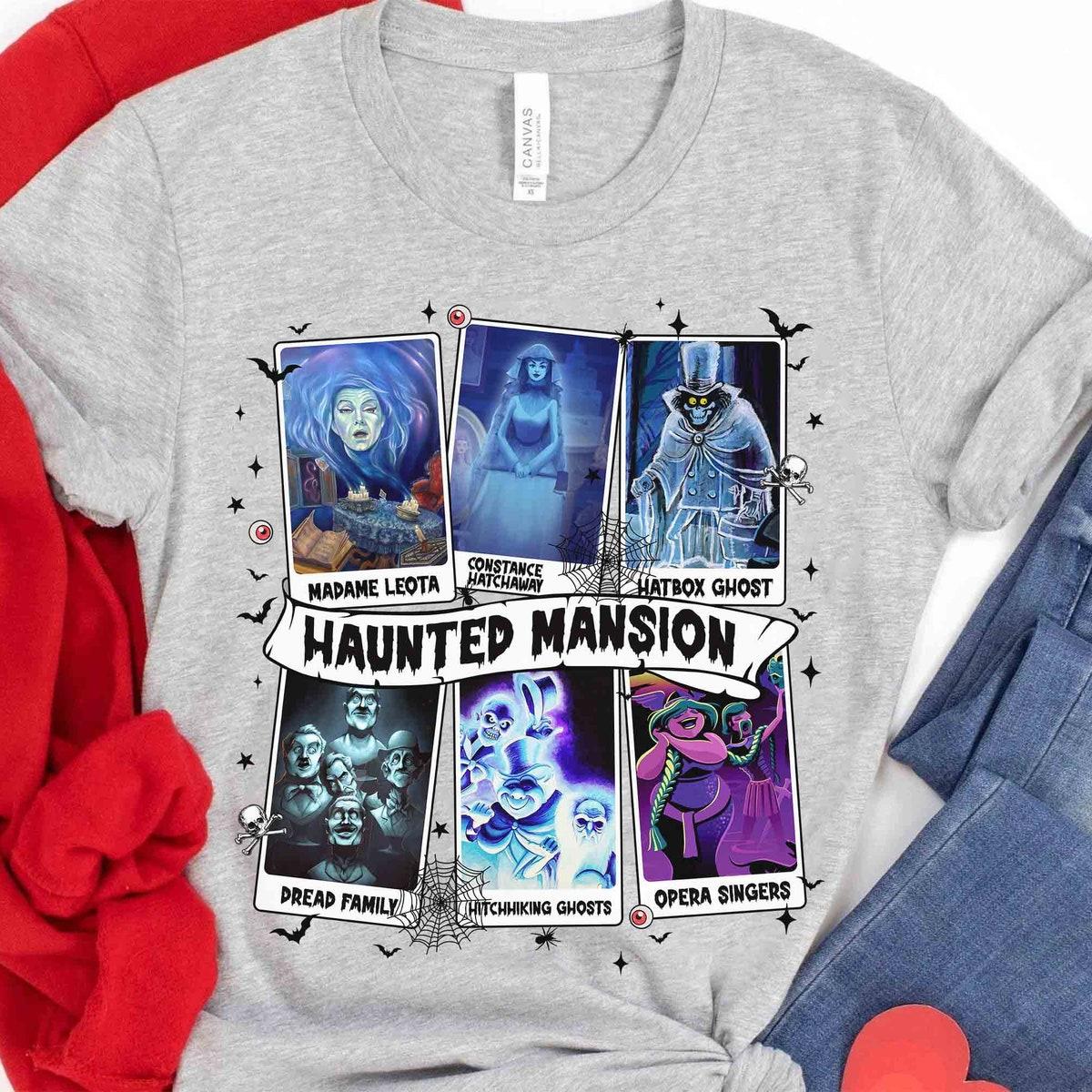 Disney Hitchhiking Ghosts Madame Leota Hatbox Ghost Shirt 3