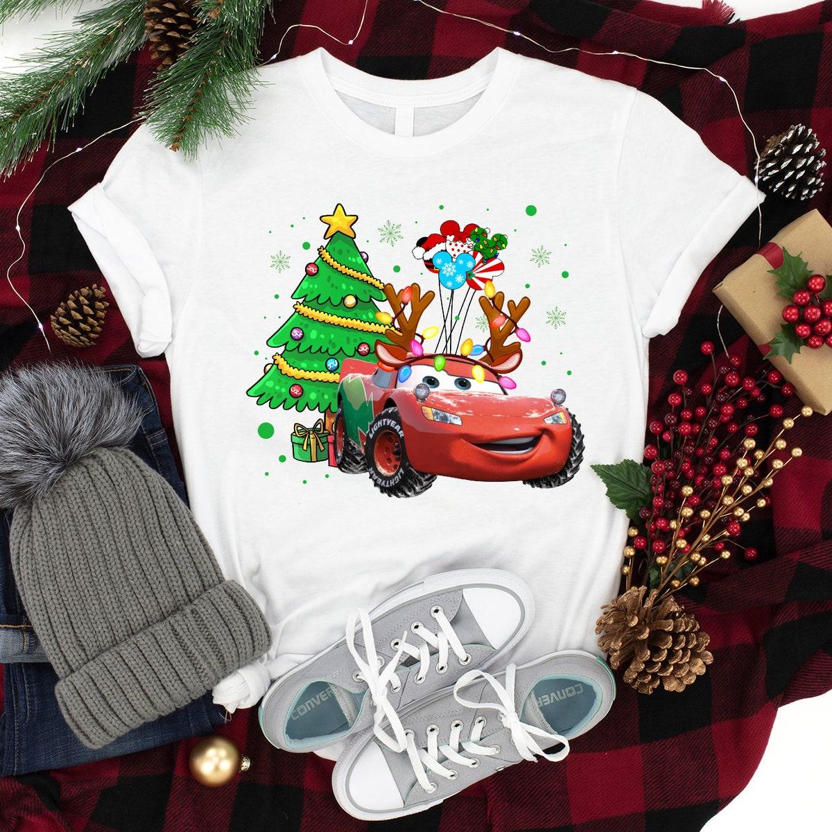 Disney Lightning Mcqueen Christmas Shirt 3