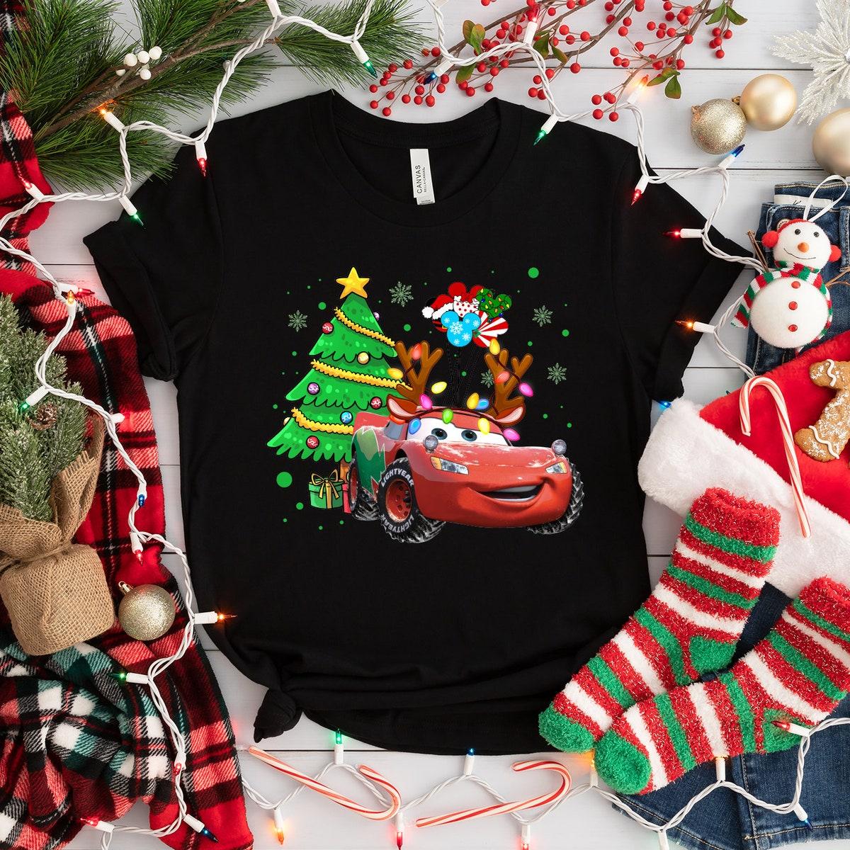 Disney Lightning Mcqueen Christmas Shirt 4