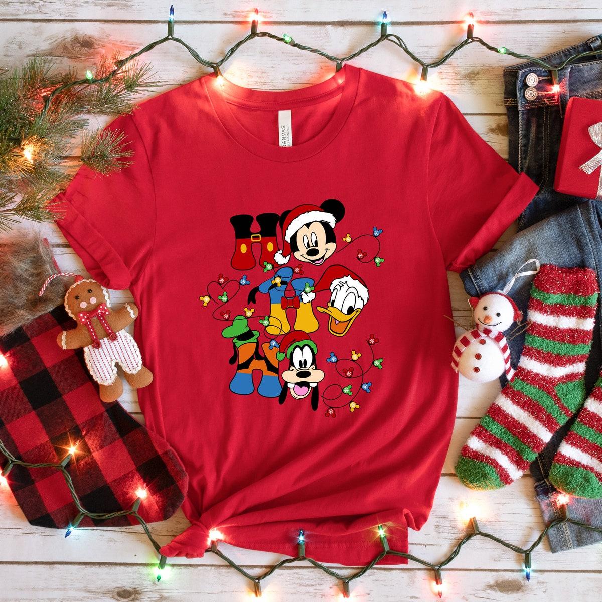 Disney Mickey And Friends Christmas Shirt 3