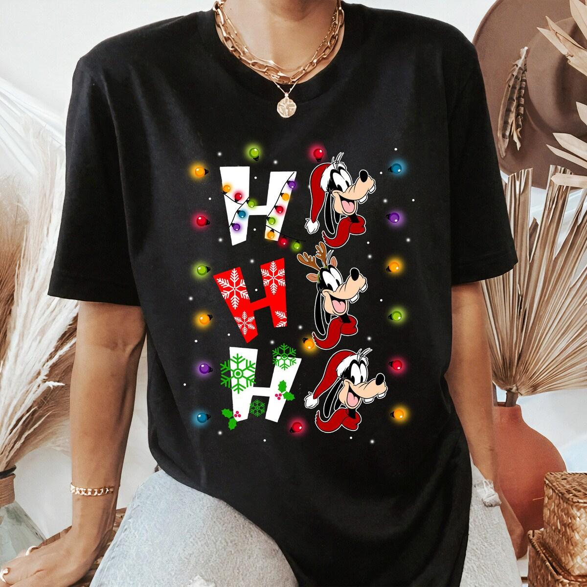 Disney Mickey And Friends Goofy Santa Christmas Shirt 1