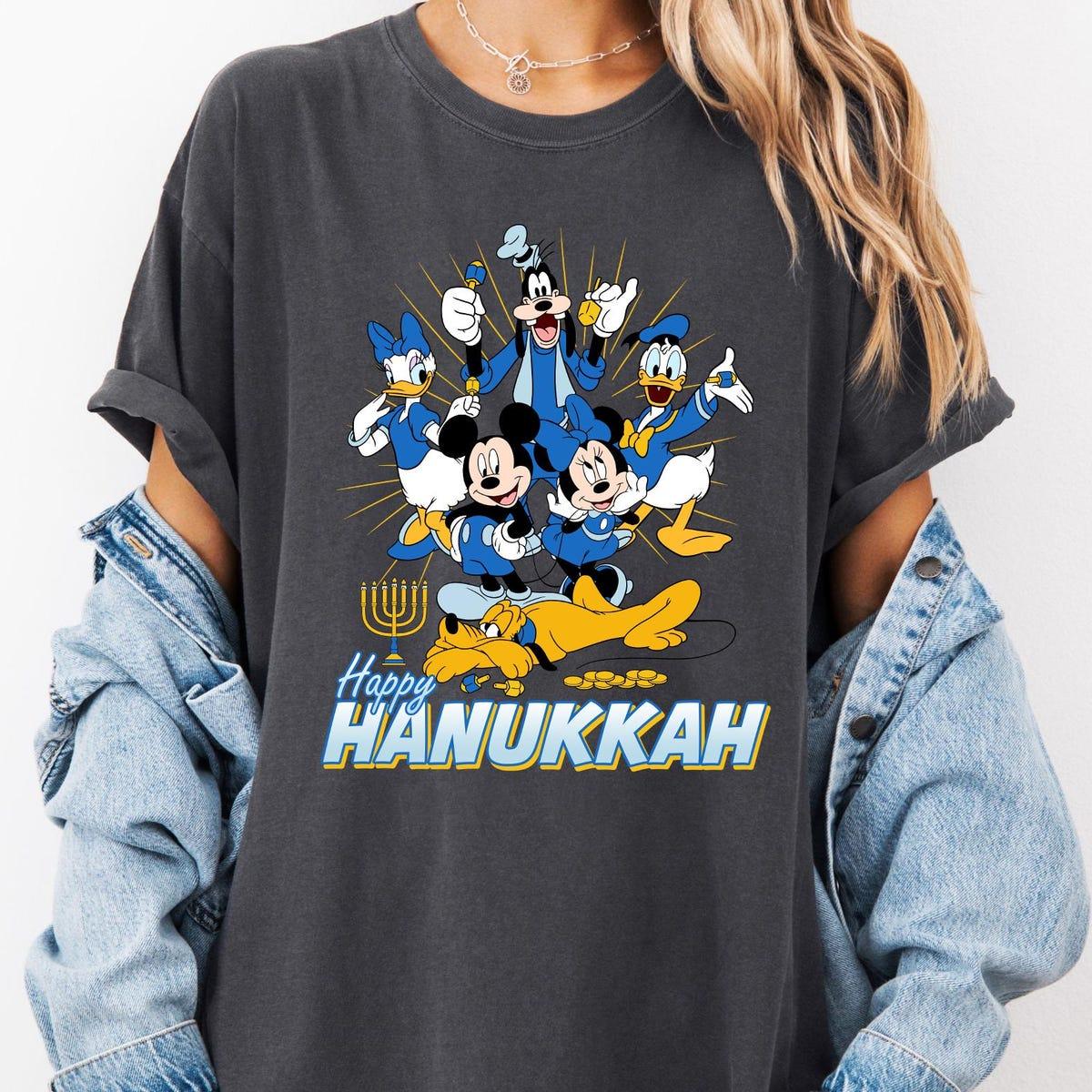 Disney Mickey And Friends Happy Hanukkah Shirt 1