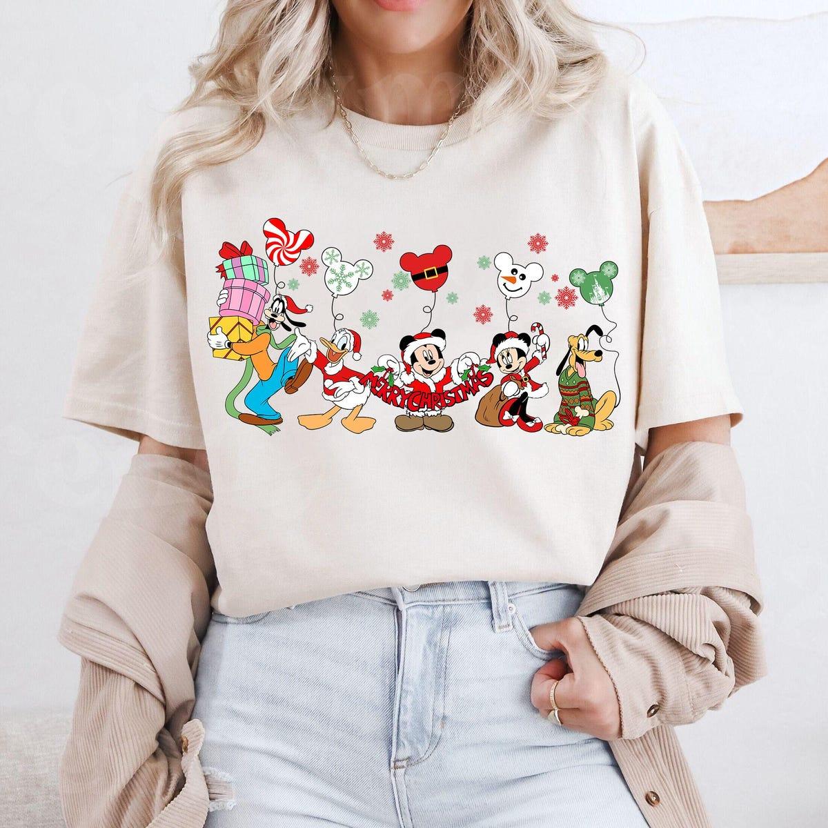 Disney Mickey And Friends Merry Christmas Group Matching Shirt 2