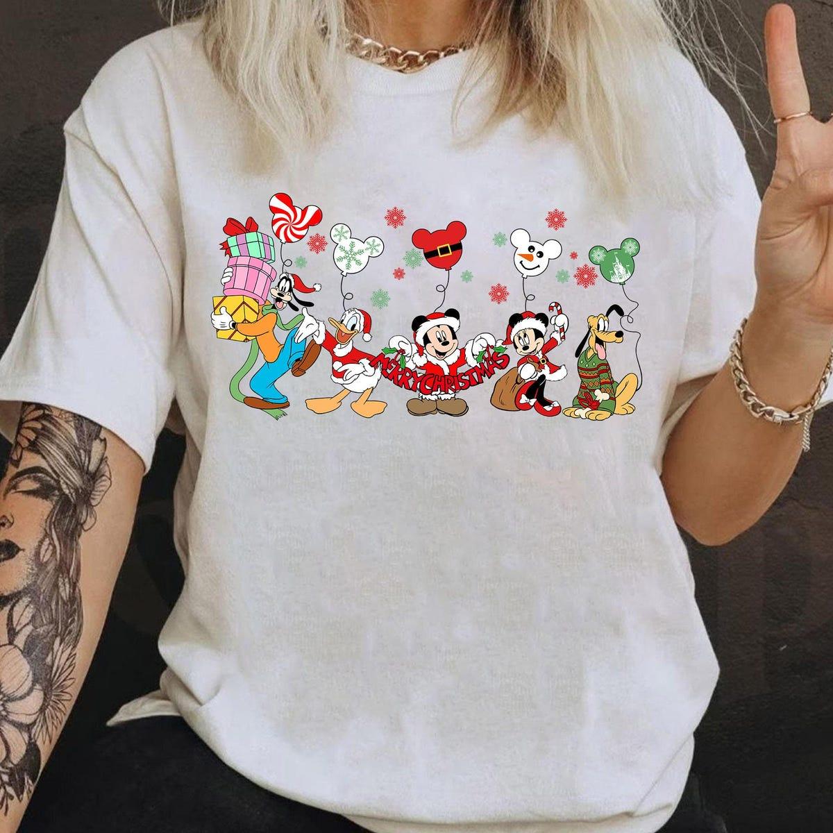 Disney Mickey And Friends Merry Christmas Group Matching Shirt 4