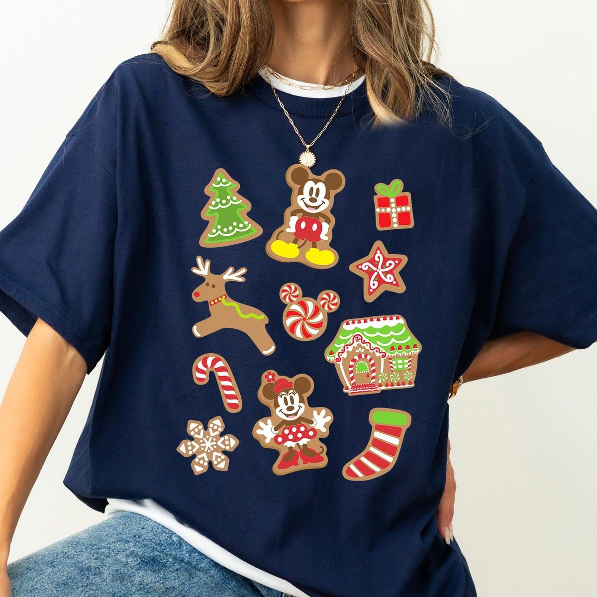 Disney Mickey And Minnie Christmas Gingerbread Cookies Shirt 1