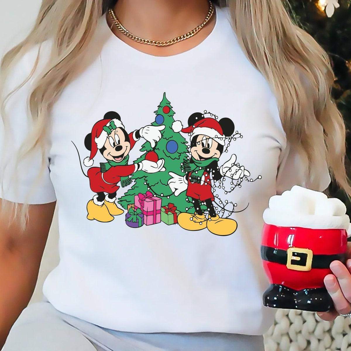 Disney Mickey And Minnie Christmas Shirt 1