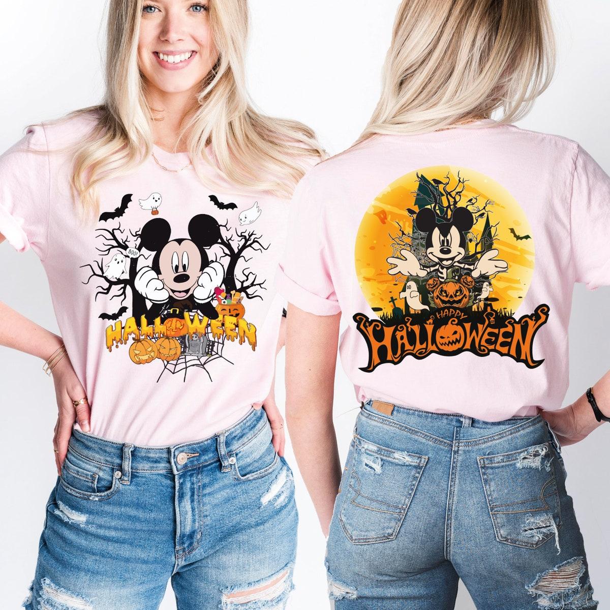 Disney Mickey Happy Halloween Pumpkin Shirt 4