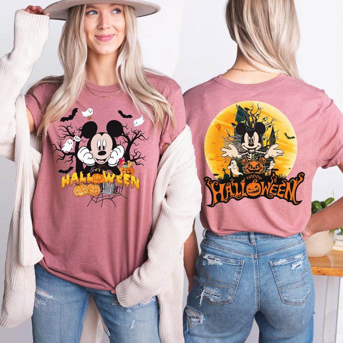 Disney Mickey Happy Halloween Pumpkin Shirt 5