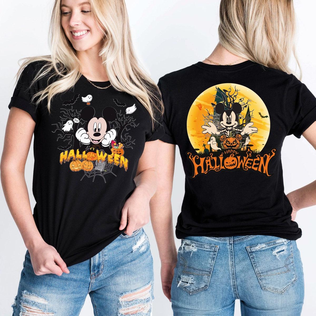 Disney Mickey Happy Halloween Pumpkin Shirt 6