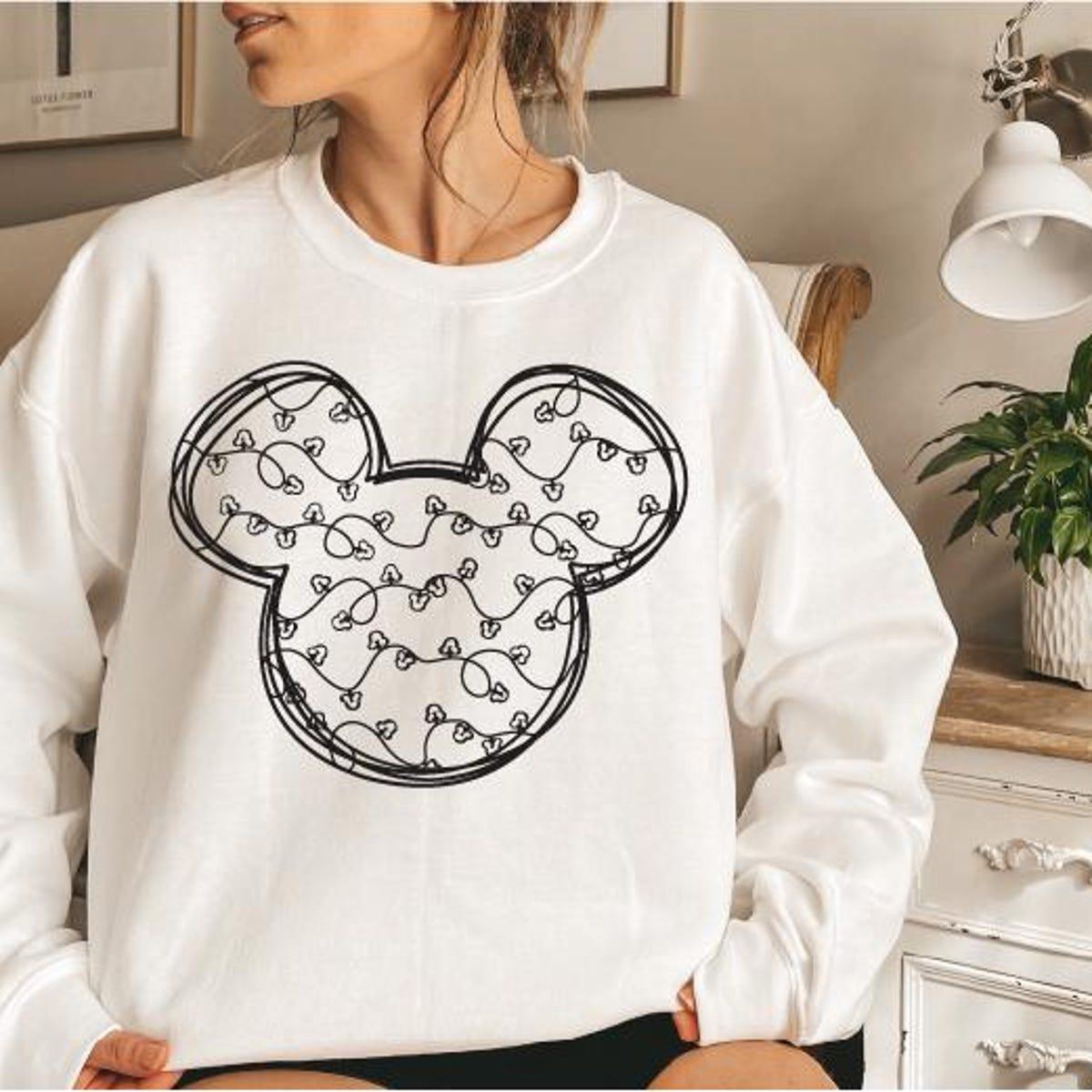 Disney Mickey Head Christmas Shirt 2