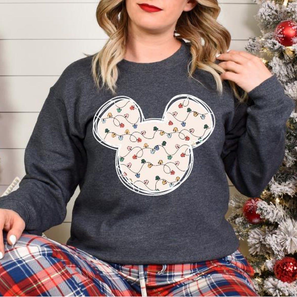 Disney Mickey Head Christmas Shirt 5