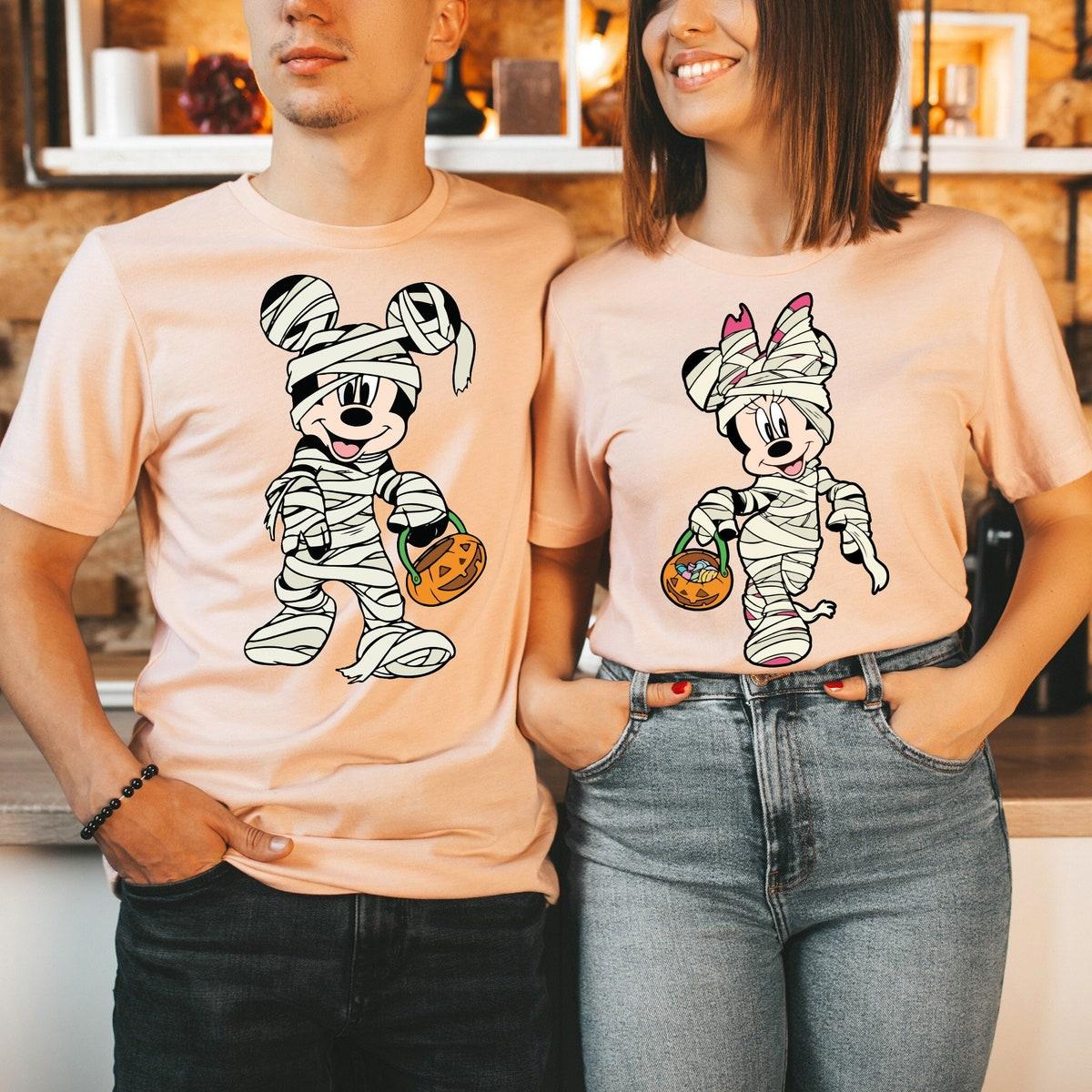 Disney Mickey Mouse And Minnie Mouse Halloween Shirt 1